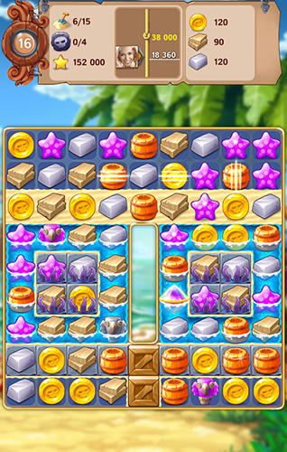 Pirates and pearls: A treasure matching puzzle pour Android