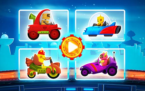 Cute robot car racing für Android