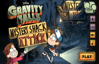 logo Gravity Falls Ataque de cabana misteriosa