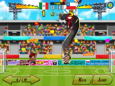 日本語のHead soccer 