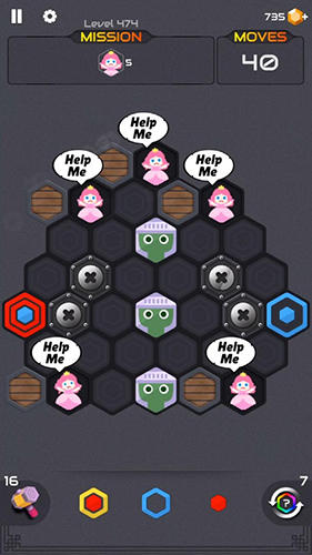 Hexa blast: Block puzzle captura de pantalla 1