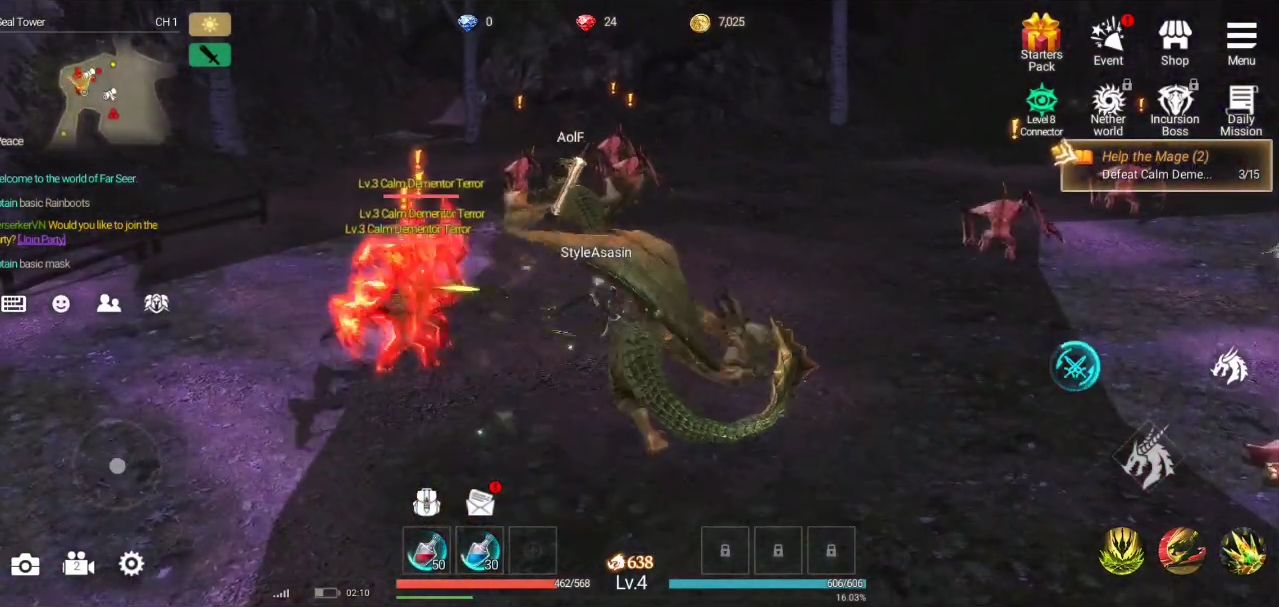 GIGA Dragon War captura de tela 1