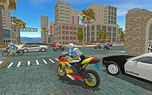 High speed sports bike sim 3D capture d'écran 1