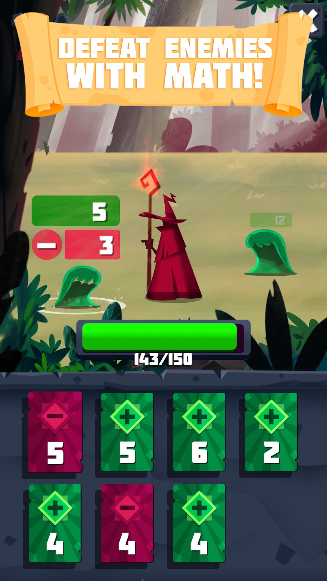 Arithmagic - Math Wizard Game captura de tela 1