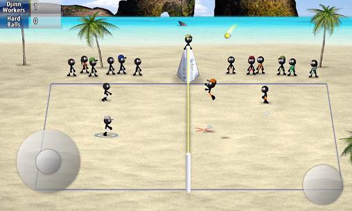 Stickman volleyball скриншот 1