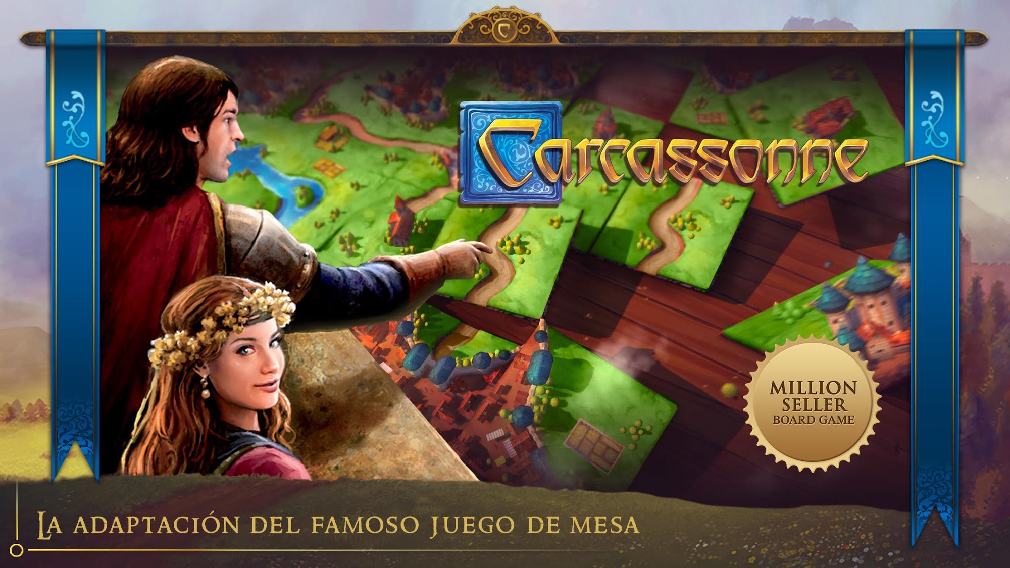 Carcassonne: Official Board Game -Tiles & Tactics captura de pantalla 1