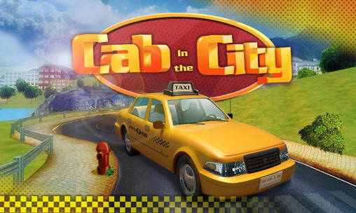 Cab in the city icon