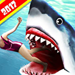 Angry shark 2017: Simulator game Symbol