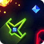 Neon spaceships icon