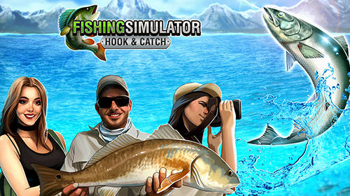 Fishing simulator: Hook and catch icon