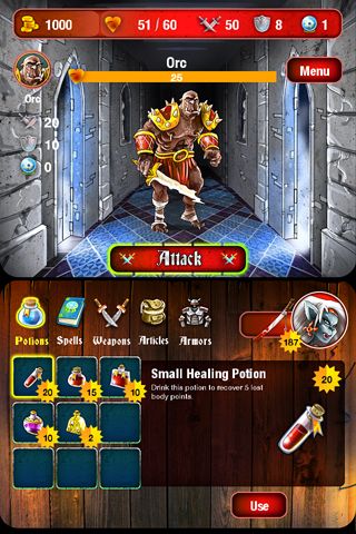 Mighty dungeons for iPhone