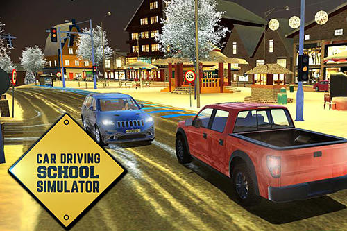 Car driving school simulator captura de tela 1