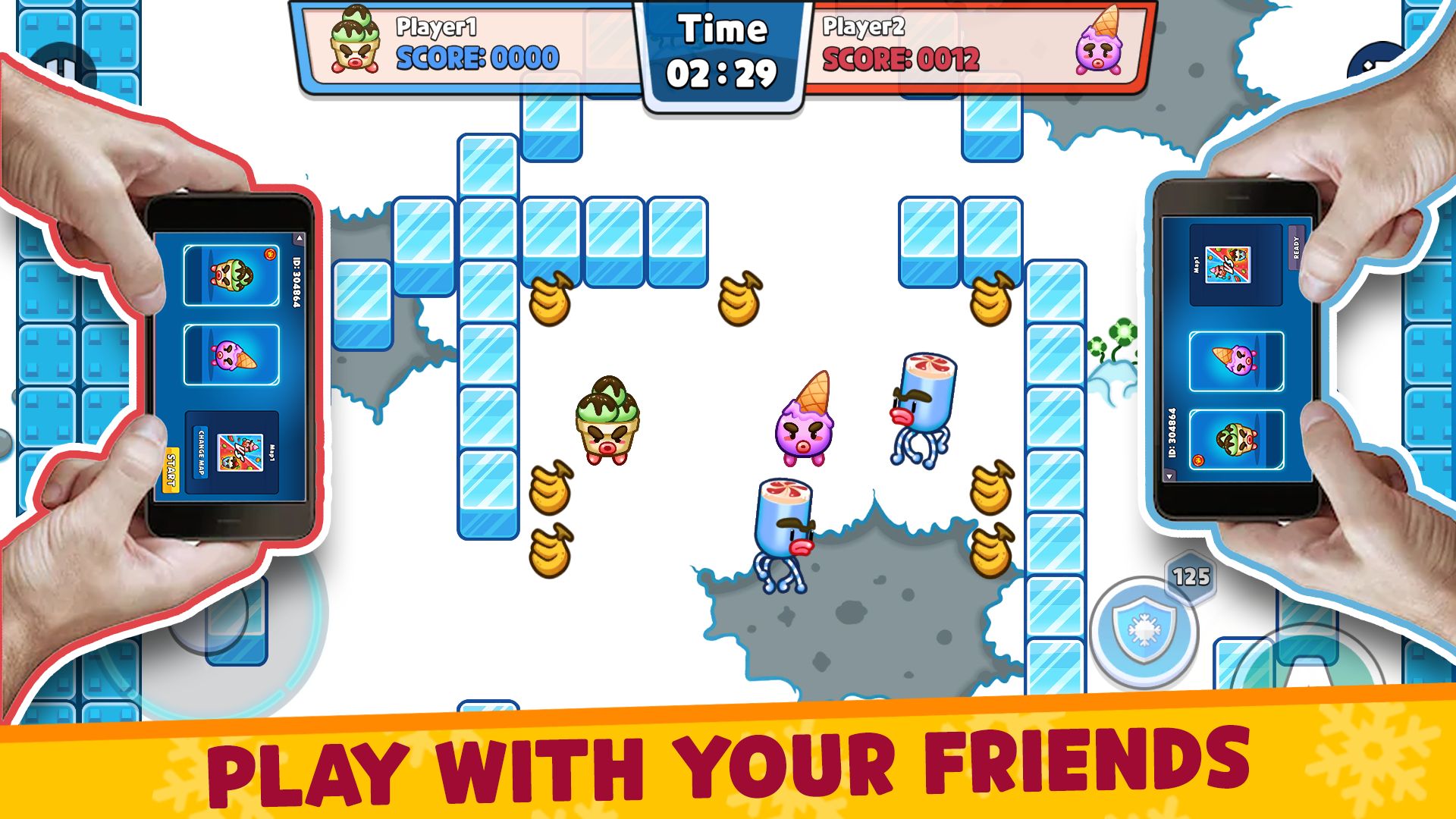 Fruit Ice Cream 2 - Ice cream war Maze Game screenshot 1