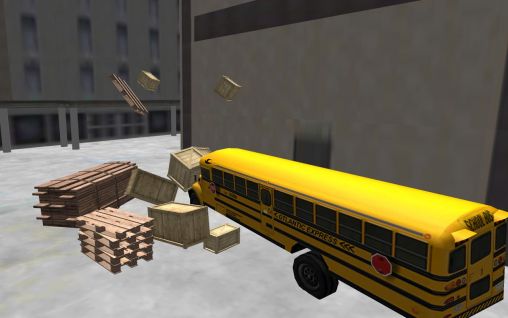 School bus driving 3D captura de pantalla 1