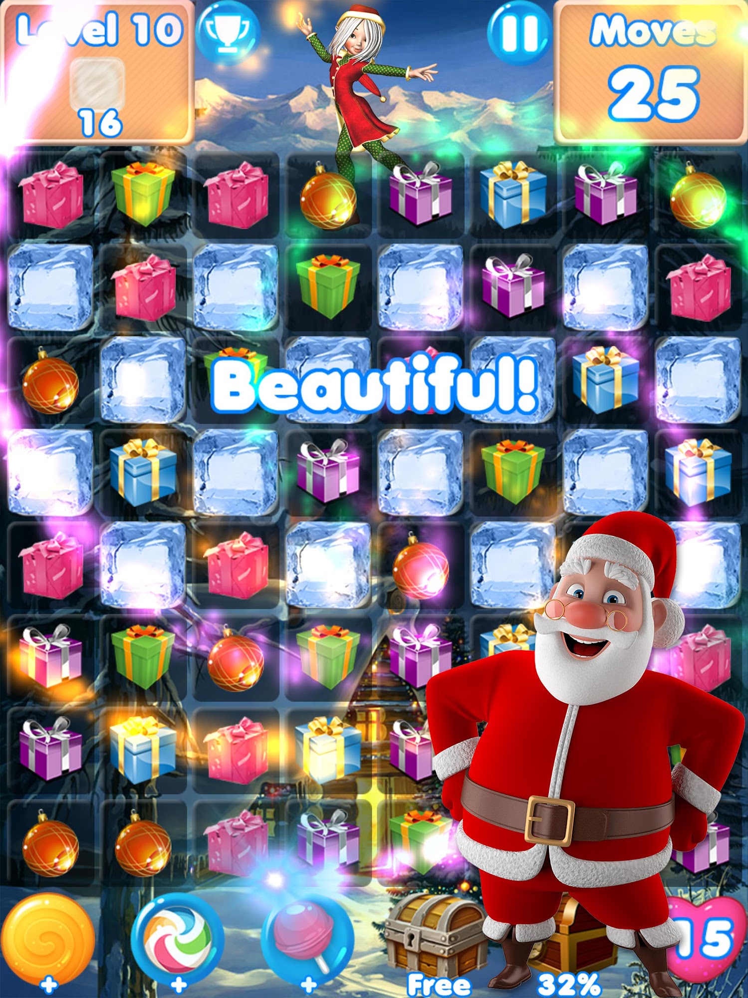 Christmas Games - santa match 3 games without wifi for Android