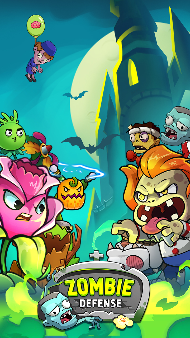 Zombie Defense - Plants War - Merge idle games for Android