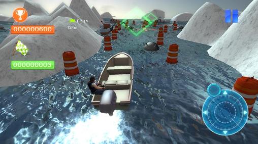 Speed boat parking 3D 2015 captura de tela 1