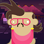 Hipster attack icon