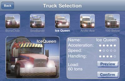 El camino helado de los camioneros en español