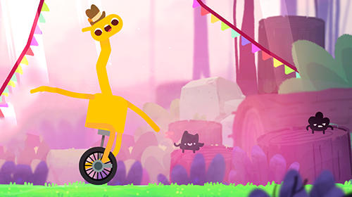 Girafe en monocycle