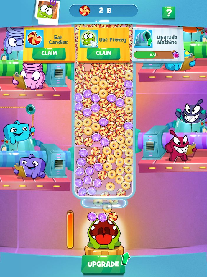 Om Nom Idle Candy Factory for Android