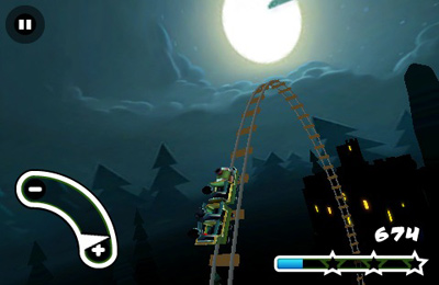 Haunted 3D Rollercoaster Rush for iOS devices