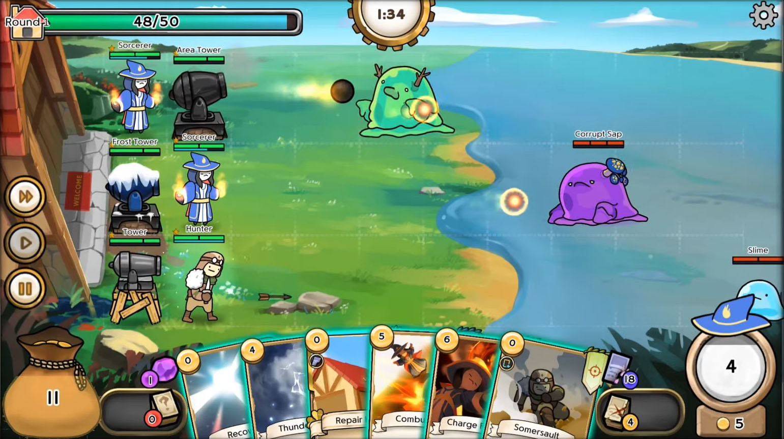 3 Minute Heroes: Card Defense for Android