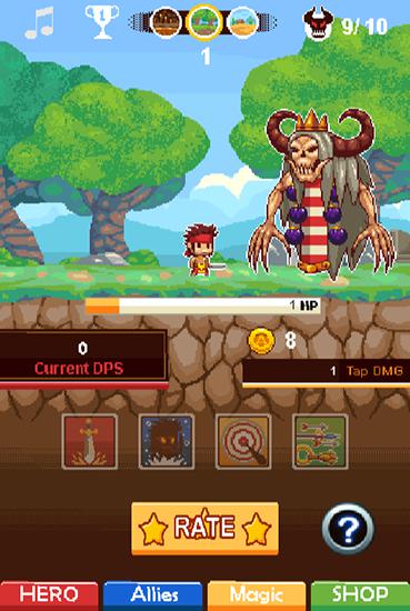 Myths n heros: Idle games pour Android