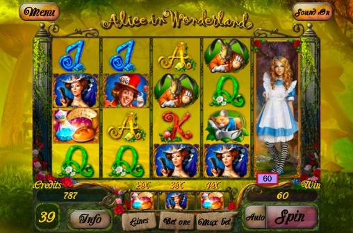 Alice in Wonderland: Slot captura de pantalla 1