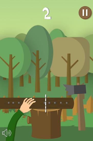 Cut the timber. Lumberjack simulator für Android