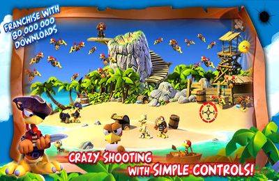 Crazy Chicken: Pirates for iOS devices