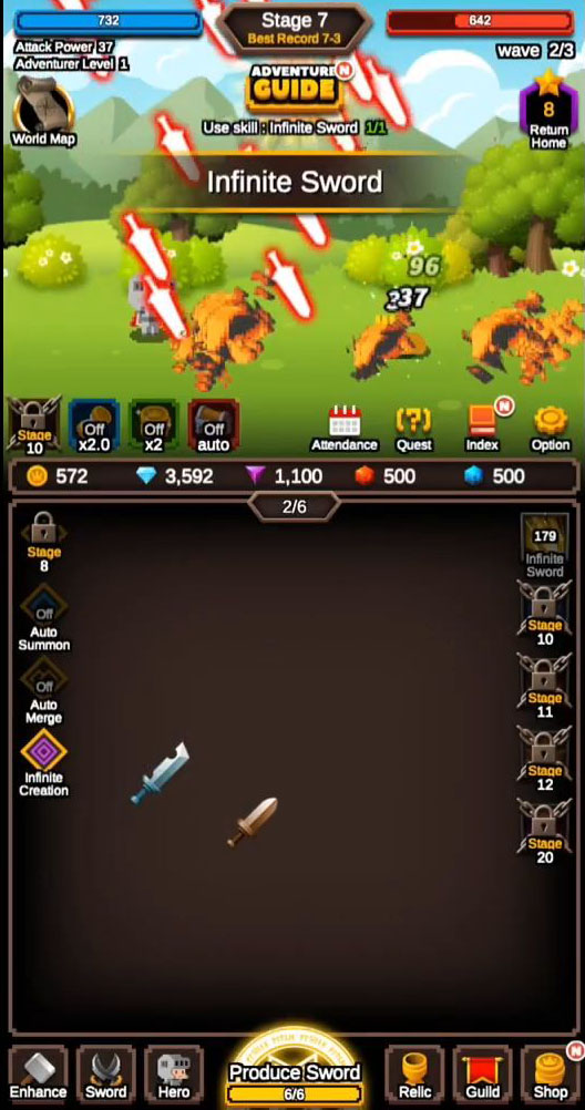 Raising Infinite Swords for Android
