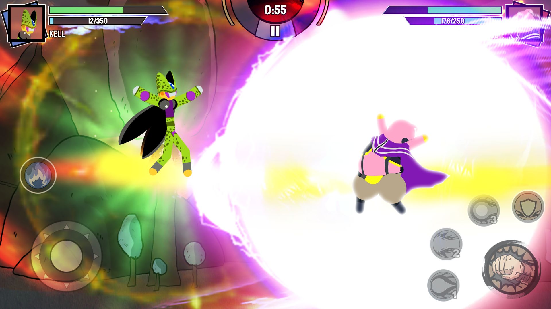 Stickman Warriors - Super Dragon Shadow Fight captura de pantalla 1