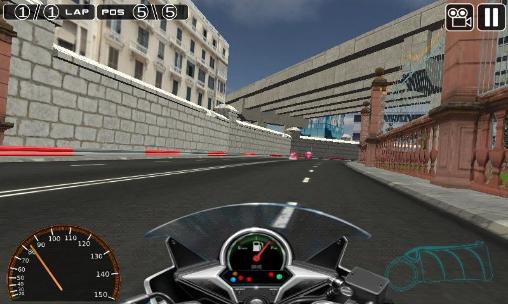 Moto racing 3D captura de tela 1