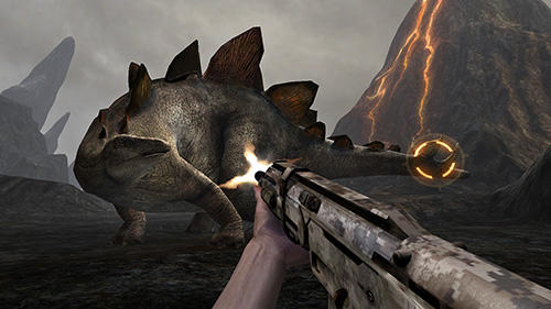 Dino VR shooter: Dinosaur hunter jurassic island captura de pantalla 1