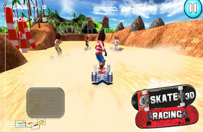 Skate Rennen 3D (Kostenlose Rennenspiele) Bild 1