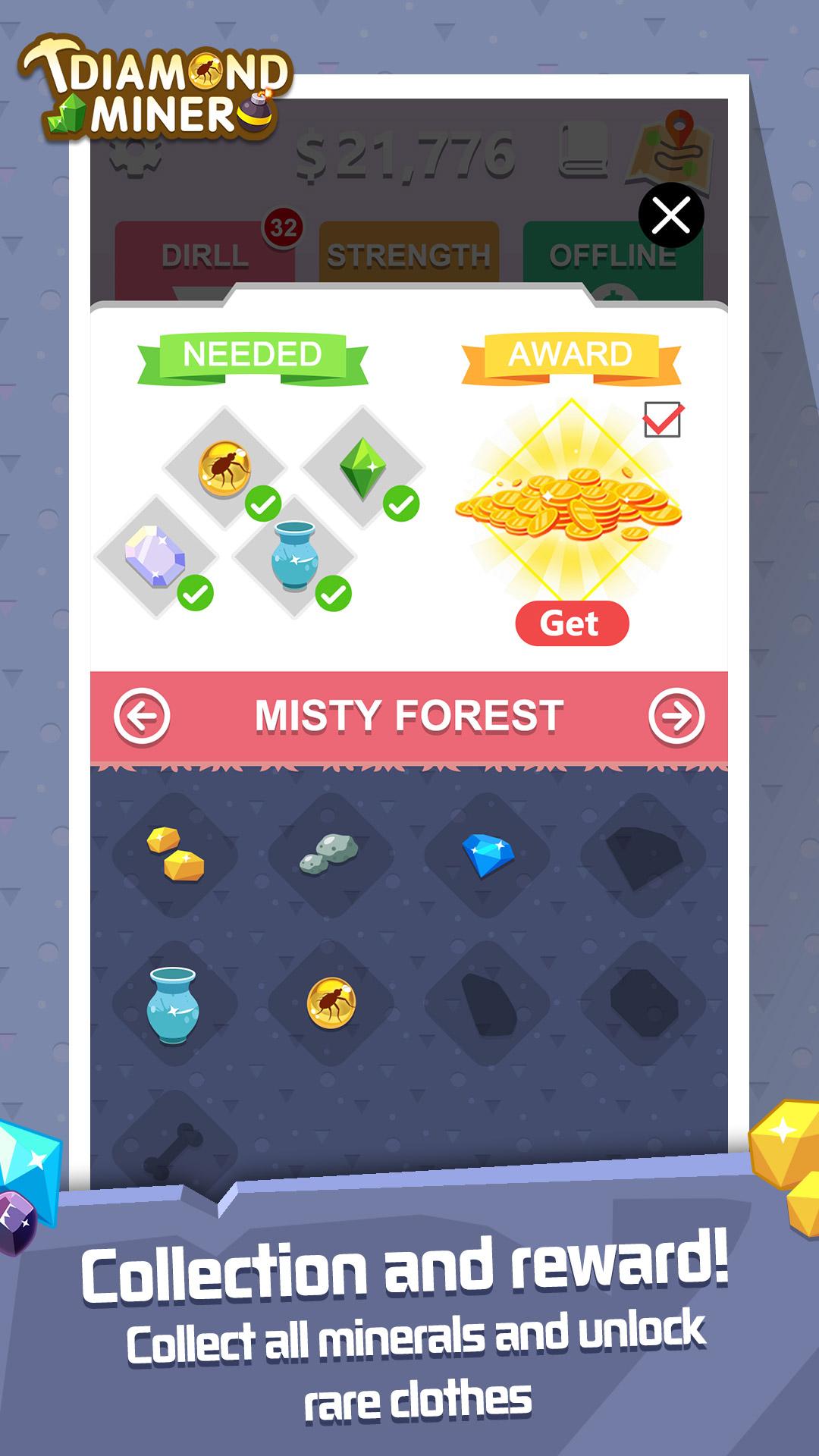 Diamond Miner: Treasure Digger!! 
