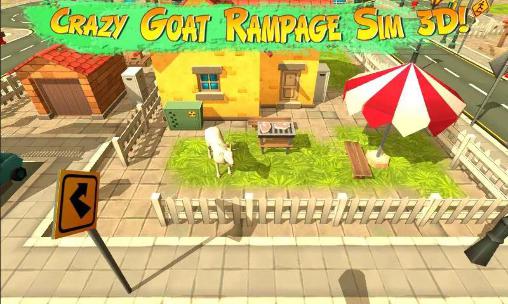 Crazy goat rampage sim 3D captura de pantalla 1