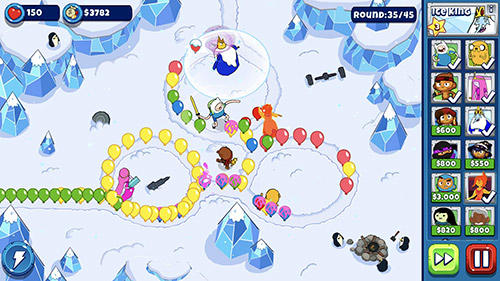 Bloons adventure time TD скриншот 1