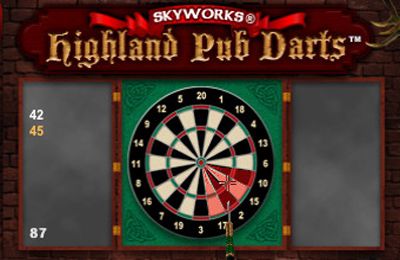 Highland pub darts in Russian