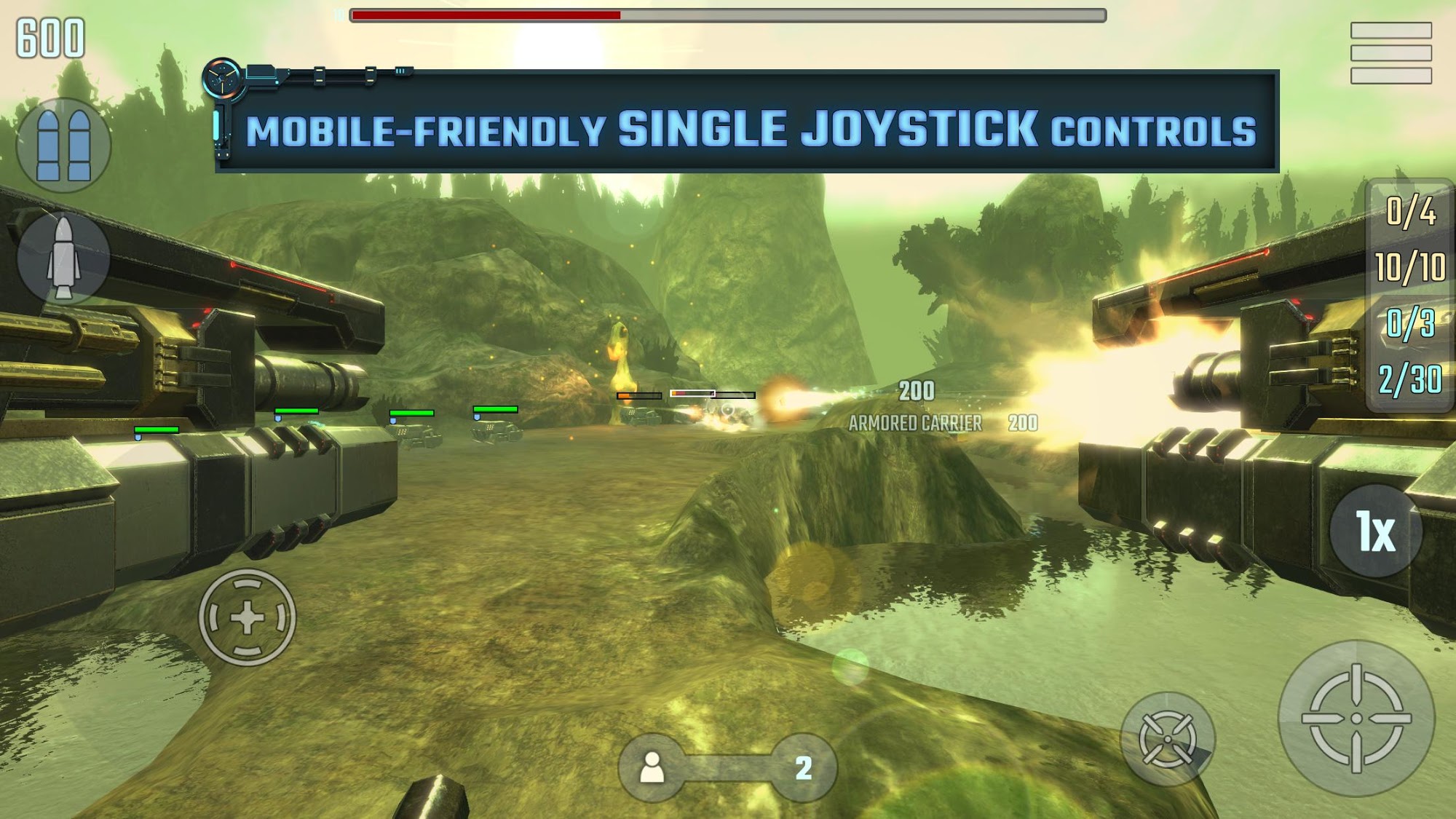Type II: Hardcore 3D FPS with TD elements for Android