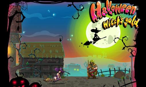 Halloween witch's gold runner icono