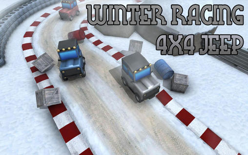 Winter racing: 4x4 jeep icône