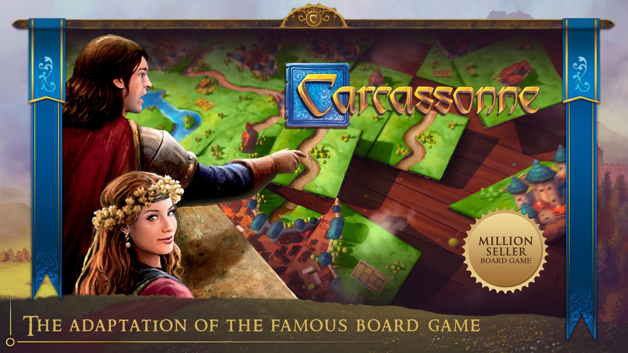 Carcassonne: Official Board Game -Tiles & Tactics скриншот 1