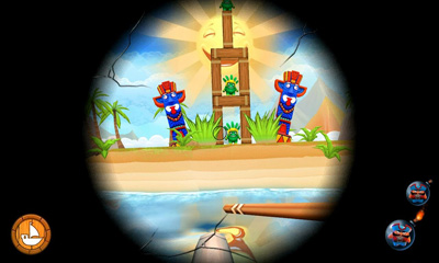 Potshot Pirates 3D captura de pantalla 1