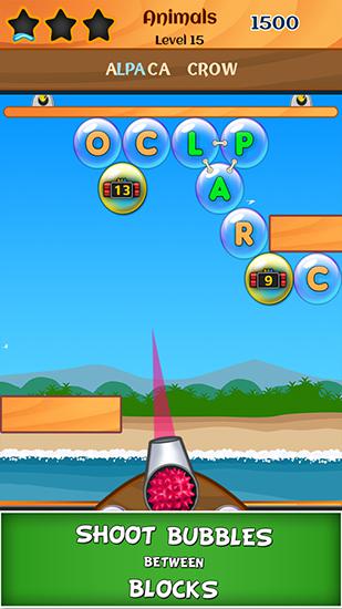 Bubble words для Android