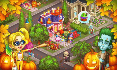 Monster farm: Happy Halloween game and ghost village скриншот 1