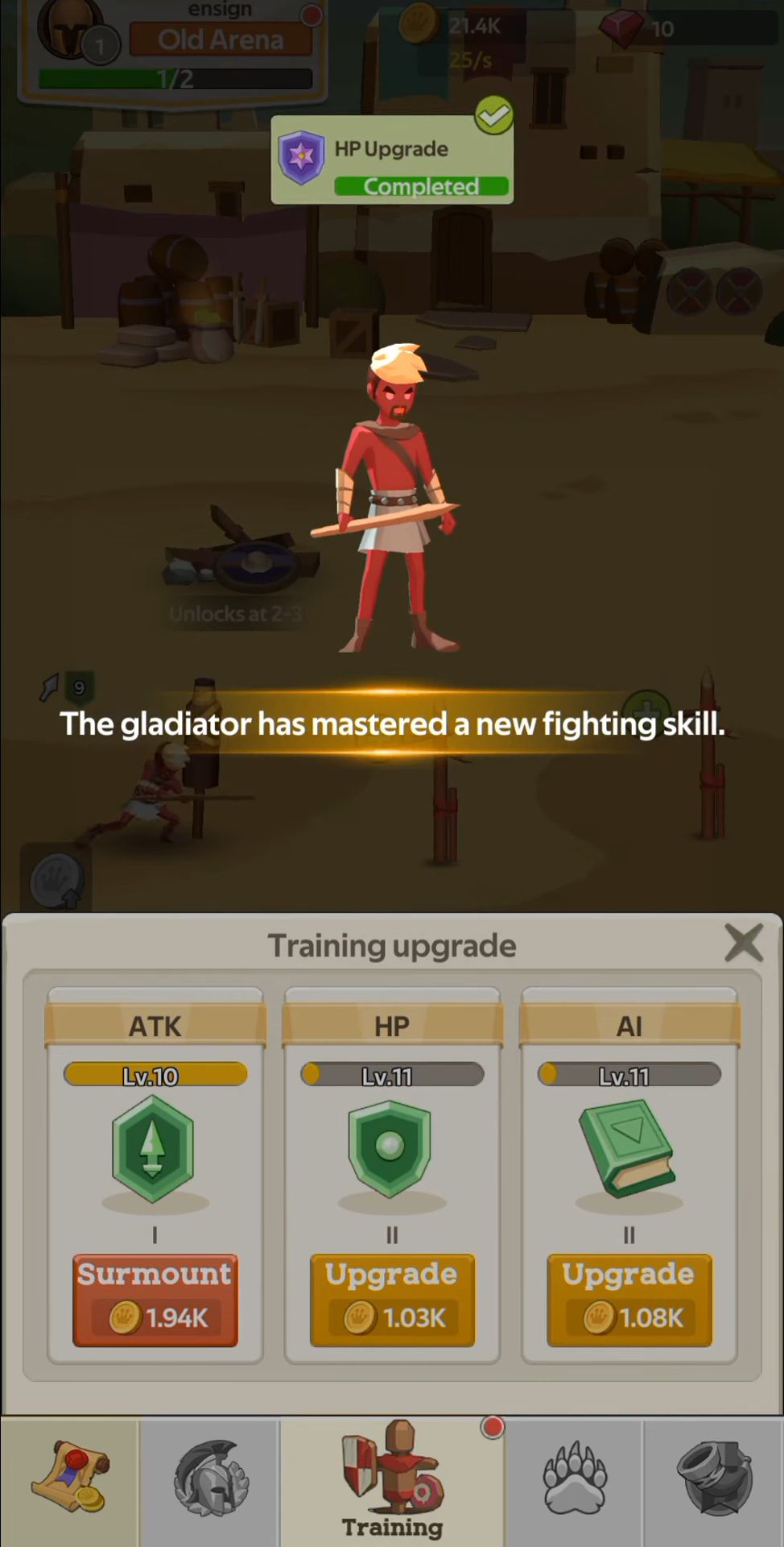 Gladiators in position for Android