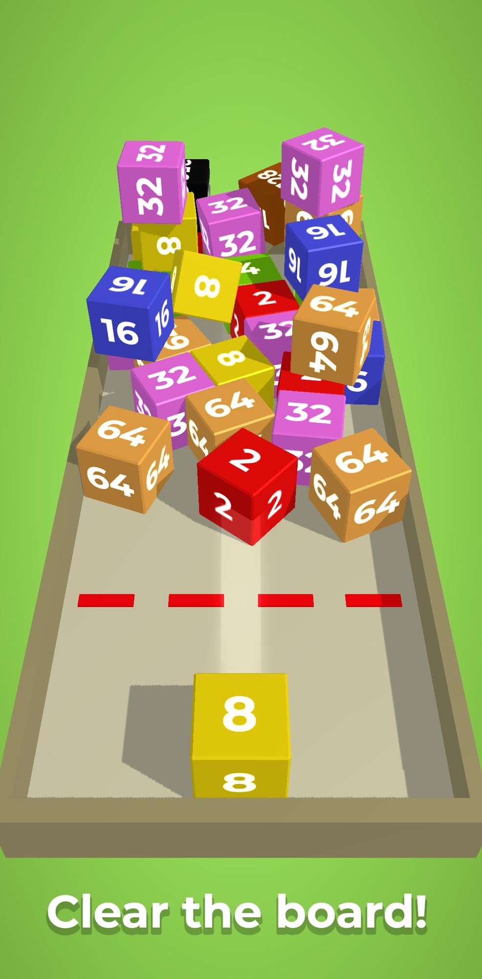 Chain Cube: 2048 3D merge game pour Android