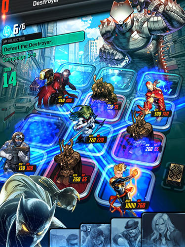 Marvel battle lines for Android